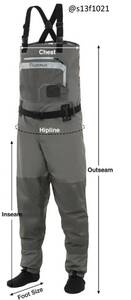[ free shipping ] fishing for waders L size 