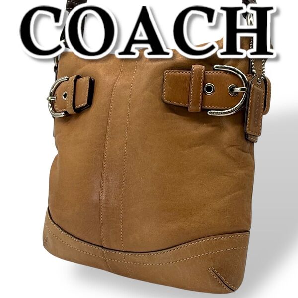 COACH コーチ ワンショルダーバッグ レザー ソーホー 肩掛け 無地 ブラウン 1453 カバン バック ショルダーバッグ