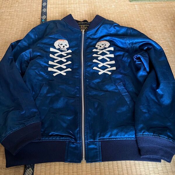 ネイバーフッド neighborhood スカジャン スーベニアジャケット ブルー XL ルード系