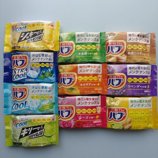花王 炭酸力のバブ 入浴剤 10種類10個