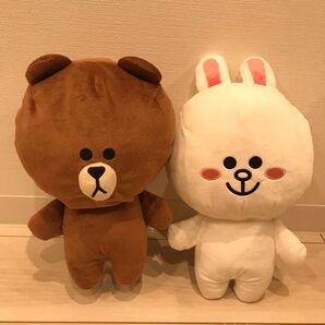 LINE FRIENDS ブラウン コニー ぬいぐるみ 2個セット