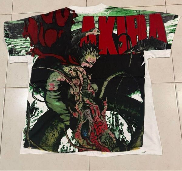 80s〜90s 激レア アキラ AKIRA XL Tシャツ 総柄 覚醒 名シーン