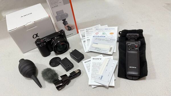 SONY ZV-E10 ミラーレス一眼 シューティンググリップ付き 美品 ブラック/黒