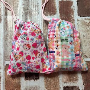 ハンドメイド 給食袋 コップ袋 巾着袋