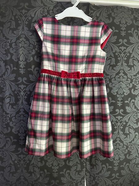 美品!130サイズ チェック柄 半袖 ワンピース H&M 女の子 着用少 子供服 BURBERRY キッズ