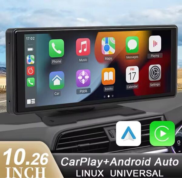 10.26インチ CarPlay & Android Auto カーナビ