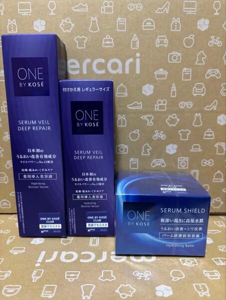 One by kose セラムヴェールディープリペア60ml本体+レフィル セラムシールド40g