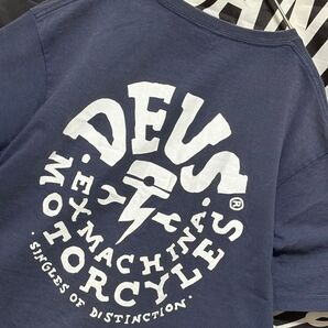 ★デウスエクスマキナDEUS ネイビー Tシャツ Mサイズ