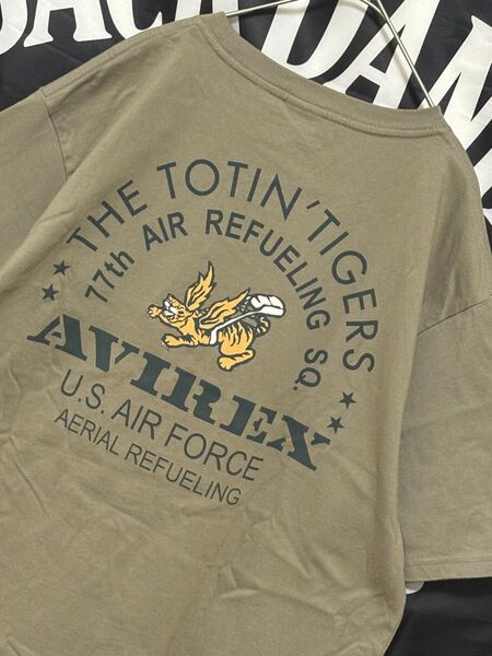 ★アビレックスPX AVIREX U.S.AIR FORCE Tシャツ カーキ