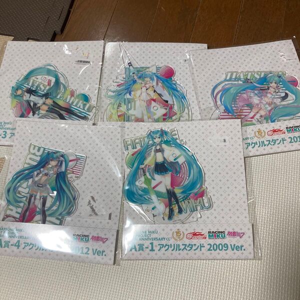初音ミク GTプロジェクト A賞 アクリルスタンドセット レーシングミク
