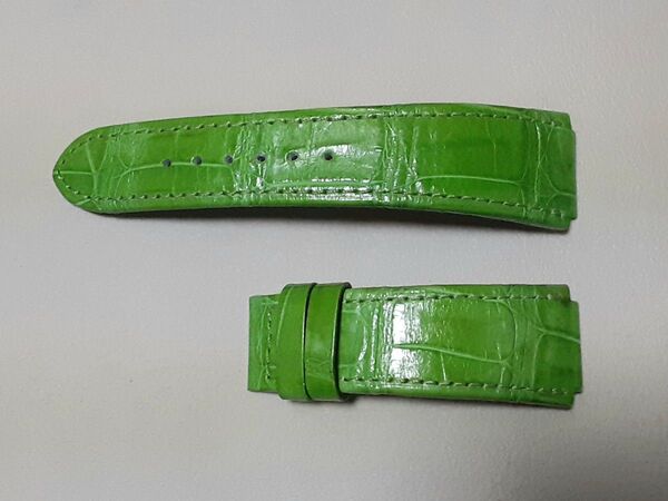 Techno Marine テクノ ダイヤ用オーダー クロコダイルベルト【社外品】