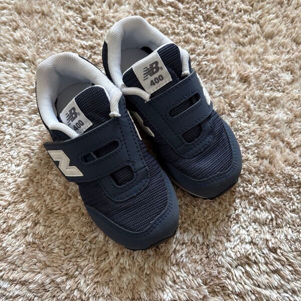 New Balance 400 ネイビー キッズスニーカー 15.5cm