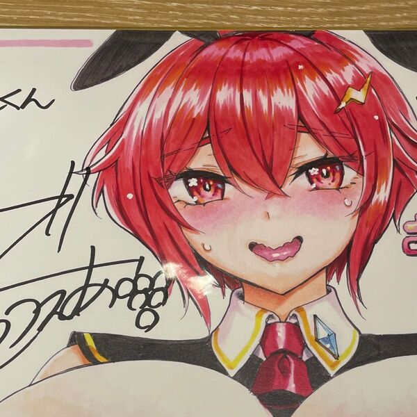 みるくふぁくとりー みるふぁく でらうえあ 直筆サイン色紙