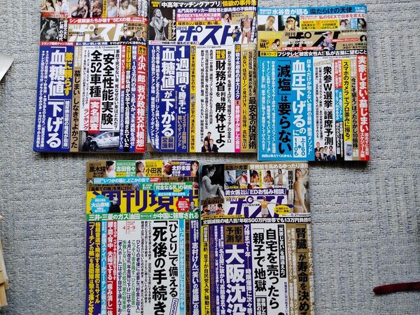 5冊セット 週刊ポスト 週刊現代