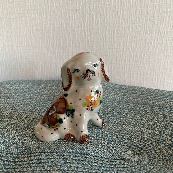 ポーリッシュポタリー 新品 犬の置物