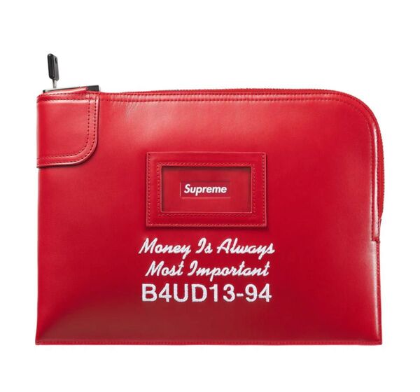 Supreme Leather Money Bag RED シュプリーム マネーバッグ
