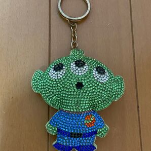 トイストーリー エイリアン キーホルダー ラインストーン