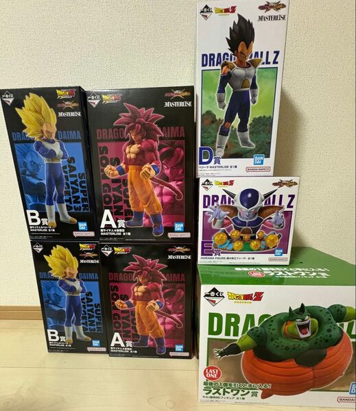 ドラゴンボール一番くじ ドラゴンボール VSオムニバスCROSS A賞 B賞 D賞 E賞 セル フリーザ 孫悟空4 ベジータ3