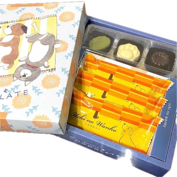 うちのわんこ チョコレートアソート 芥川製菓 犬 箱 可愛い クッキー 抹茶