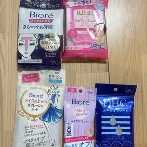 ビオレ マンダム クレンジング ビフェスタ シート 旅行用 携帯用 新品未使用 5点セット