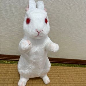 立ちぬいぐるみ ウサギ 白