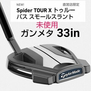 テーラーメイド スパイダーツアーX スモールスラント ガンメタ 33in /