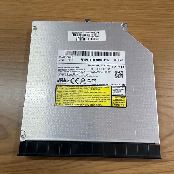 東芝ダイナブック Blu-ray光学ドライブ T551/58CW DVDドライブ 動作品