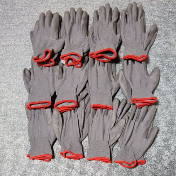作業用手袋 12個セット まとめ売り グレー Sサイズ