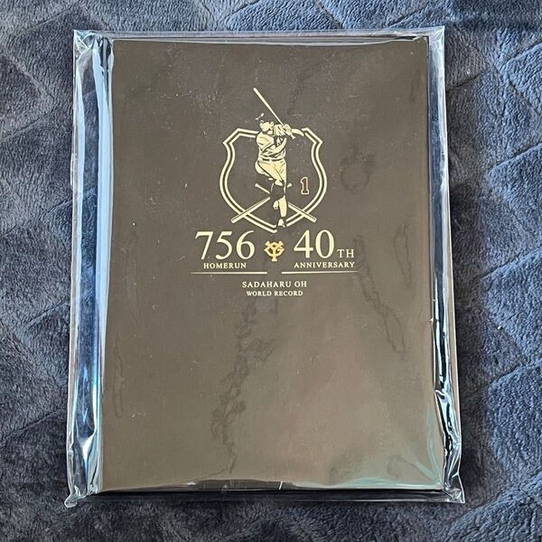 王貞治 直筆サイン色紙(日本橋三越本店)と王貞治 本塁打世界記録樹立40周年記念 ゴールドプレート(一本足打法)※フィルム付き※