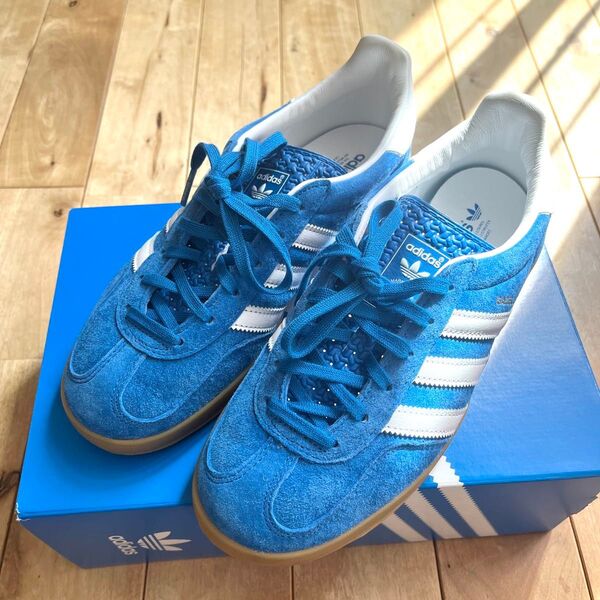 【24cm】adidas GAZELLE INDOOR ブルー