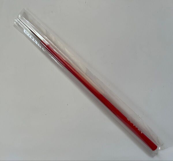【新品】赤色の筆 顔彩 彩色筆 面相筆 約20cm 未開封