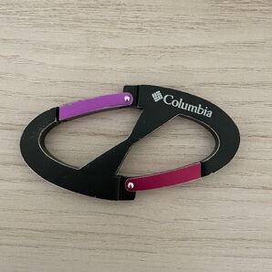 Columbia カラビナ アウトドア ブラック×パープル×ピンク