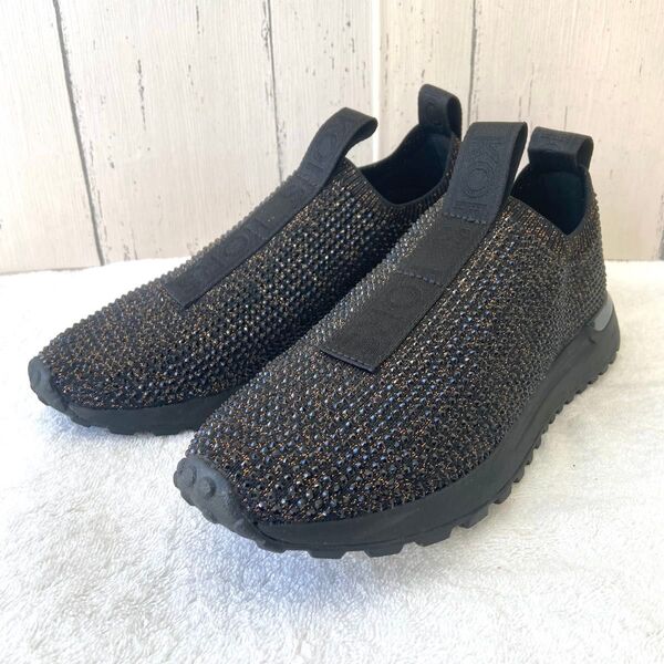 美品 Michael Kors マイケルコース スリッポン ビジュー 7.5M