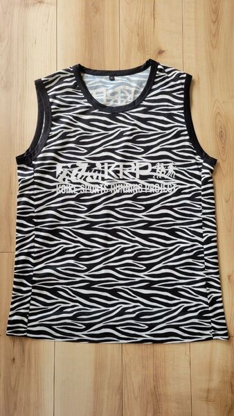 KOIKE SPORTS RUNNING PROJECT コイケスポーツ ランニングシャツ ノースリーブシャツ ゼブラ柄 Mサイズ