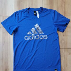 adidas アディダス ランニング トレーニング Tシャツ メンズ Mサイズ ブルー