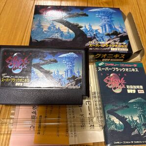 希少レトロゲーム スーパーブラックオニキス 1988 除菌清掃 作動確認済み
