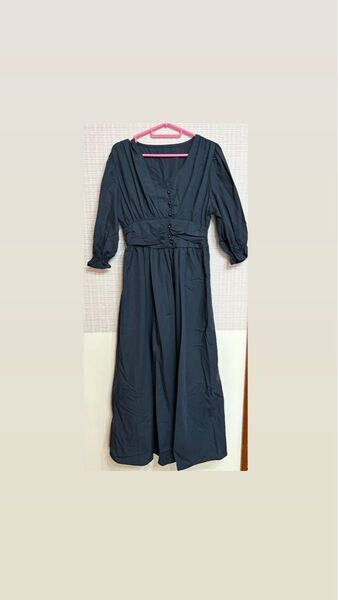新品未着用品 GRL レディースファッション ワンピース ネイビーブルー