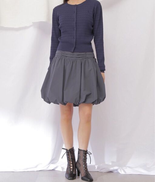 美品JILL by JILL STUART,バルーンミニスカート(グレー)