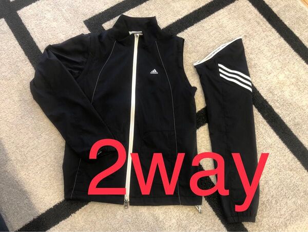 adidas(アディダス) 2Way ゴルフ ナイロンジャケット ベスト