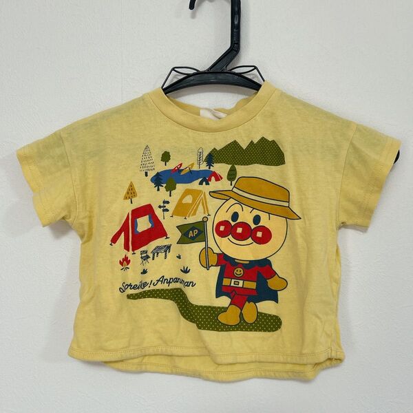 アンパンマン 80サイズ 半袖Tシャツ 黄色 イエロー