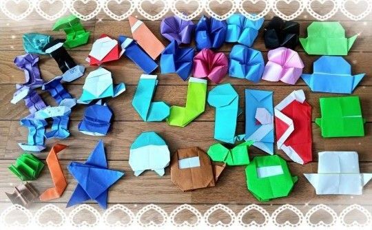 折り紙 ハンドメイド 壁面飾り ( 小学生 次男作成 売上は全て子供に行き渡りポケカを購入予定です )メッセージカード 代筆