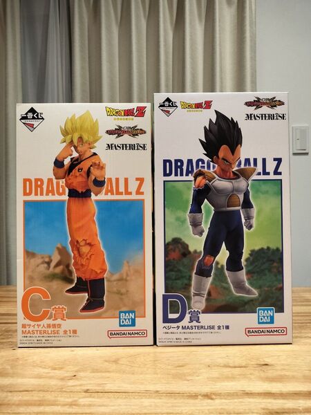 ドラゴンボール一番くじのフィギュア C賞孫悟空・D賞ベジータ(2体)セット