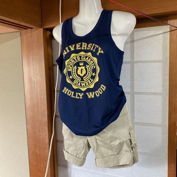 タンクトップ+ショートパンツ コーデ売り サイズ9M ホームクリーニング済み