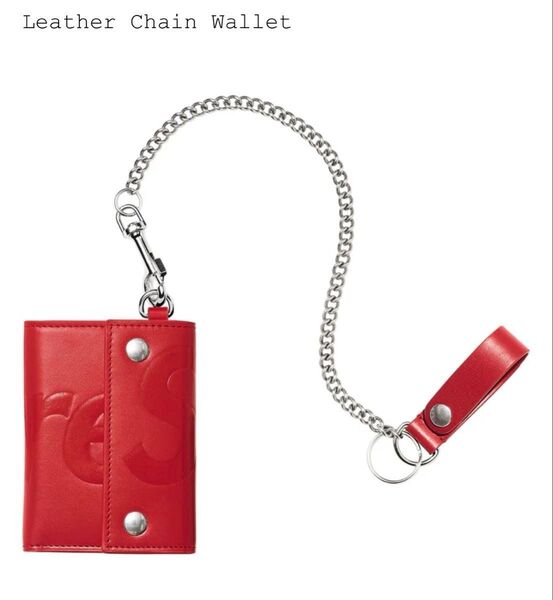 Supreme Leather Chain Wallet RED シュプリーム レザーチェーンウォレット レッド