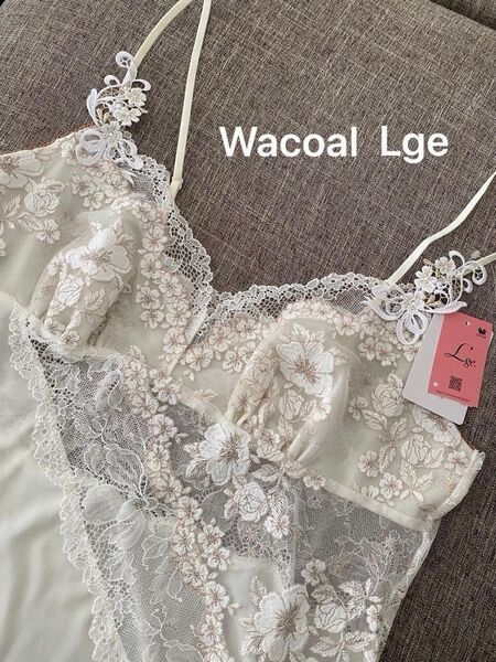 Wacoal L'ge ワコール ルジェ キャミソール レース 刺繍 新品 未使用 オフホワイト Mサイズ