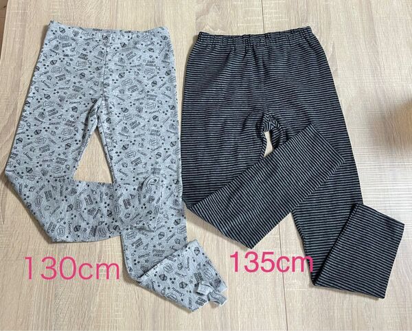 キッズ 子供服 レギンス スパッツ 女の子 130cm 135cm 2枚セット