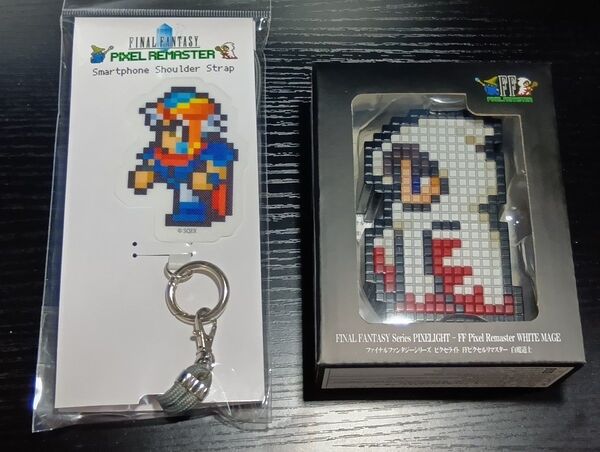 ファイナルファンタジー ピクセライト白魔道士&ピクセルリマスタースマホショルダーストラップフリオニール セット