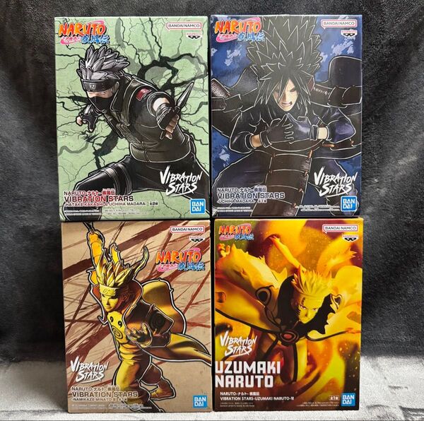 NARUTO 疾風伝 うずまきナルト はたけカカシ 波風ミナト うちはマダラ フィギュア vibration stars