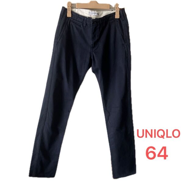 UNIQLO ×イネス コラボ チノパン レディース サイズ64 ネイビー