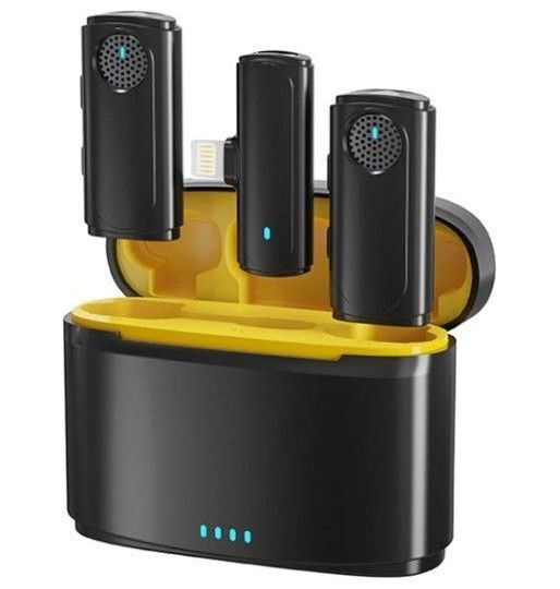 ワイヤレスマイク ピンマイク Bluetooth不要 ノイズ軽減 マイク Iphone Android インタビュー 動画配信